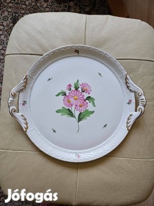 Herendi map mintás kínáló v torta tartó v süteményes tál tálca