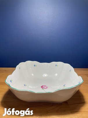 Herendi nagyméretű bécsi rózsás salátás tál