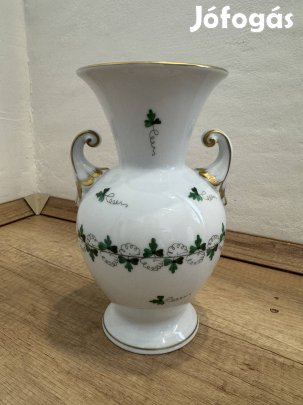Herendi petrezselyem mintás váza, aranyozott.