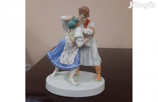 Herendi porcelán Locsolkodók, Locsolkodó pár figura eladó!