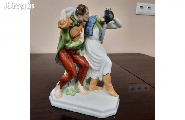 Herendi porcelán Mulatozók, mulatozó pár figura eladó!