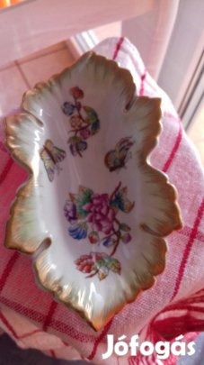 Herendi porcelán Viktória levél kínáló 10x15cm
