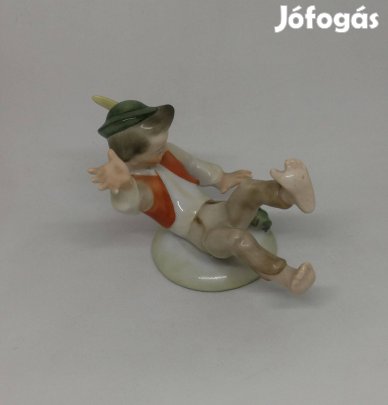 Herendi porcelán békás fiú!