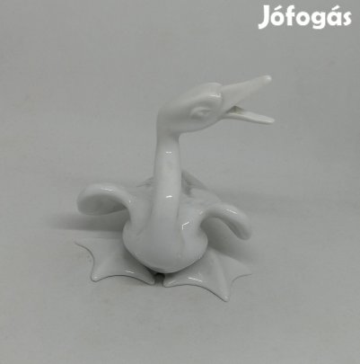 Herendi porcelán fehér hattyú!