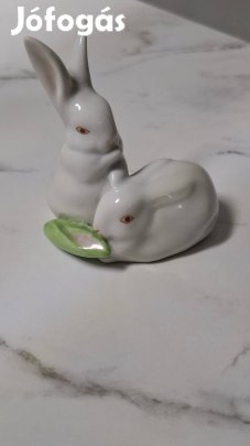 Herendi porcelán kis nyuszik 