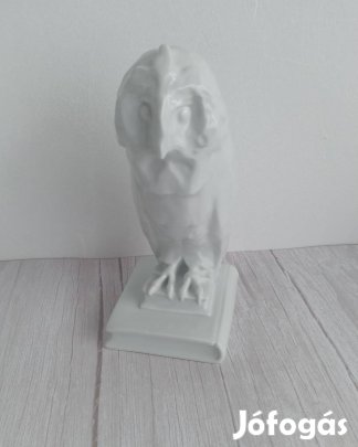 Herendi porcelán könyveken ülő bagoly!