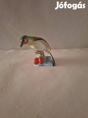 Herendi porcelán madár vitrin állapotú eladó