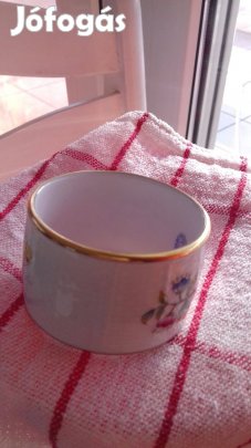 Herendi porcelán nagy Viktória gyűrű 6x4cm