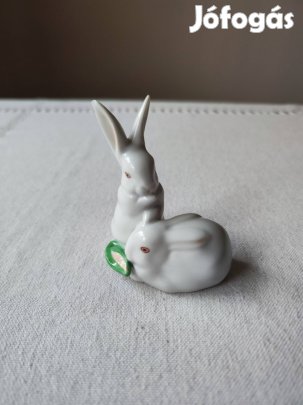 Herendi porcelán nyúl pár