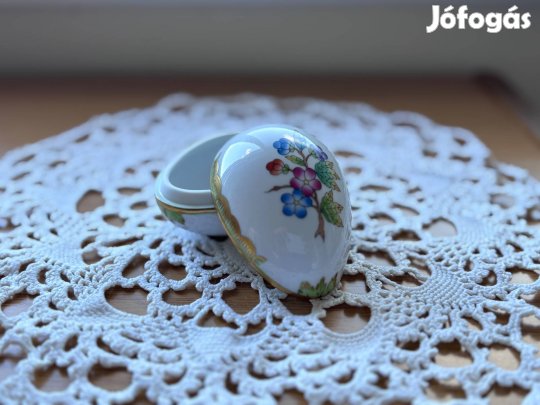 Herendi porcelán tojás, ékszertartó szelence, húsvéti ajándék