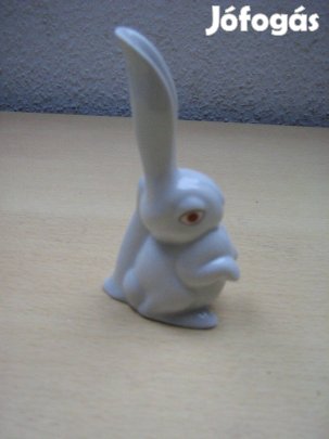 Herendi porcelán ülő nyúl