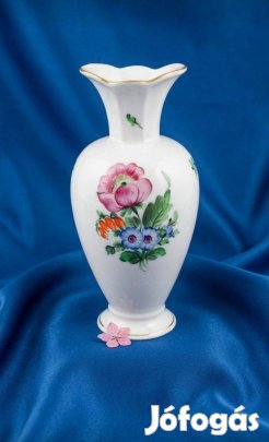 Herendi porcelán váza kézzel festett