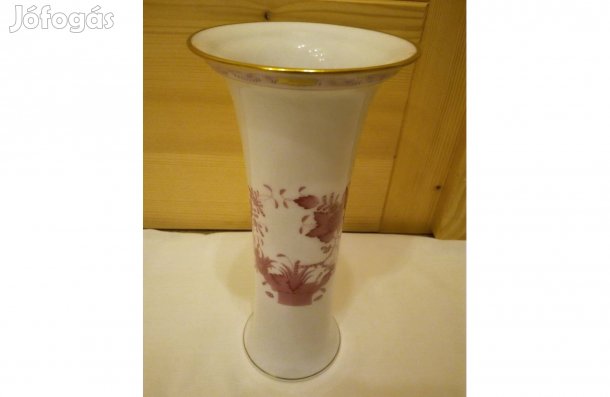Herendi pur-pur Indiai kosármintás porcelán váza eladó!