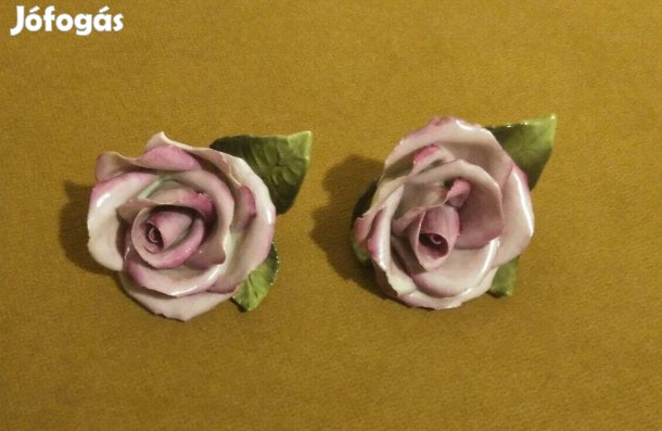 Herendi rózsák (2 porcelán dísz)