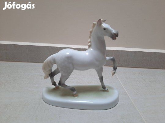 Herendi színes porcelán ló, csikó, paripa figura eladó!