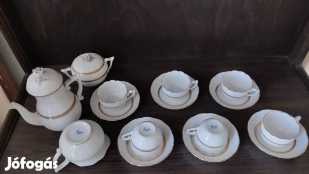 Herendi vintage kávés készlet 9 db
