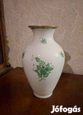 Herendi zöld Apponyi váza! 23cm!
