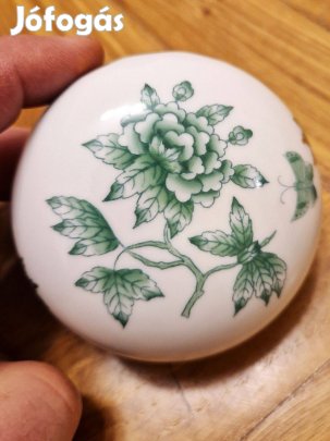 Herendi zöld Nanking Bouquet bonbonier