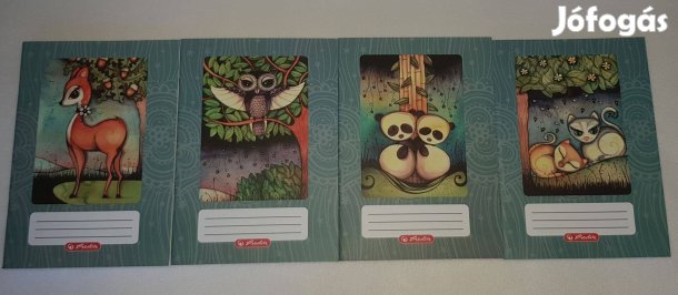 Herlitz prémium füzet vonalas erdőlakók A5