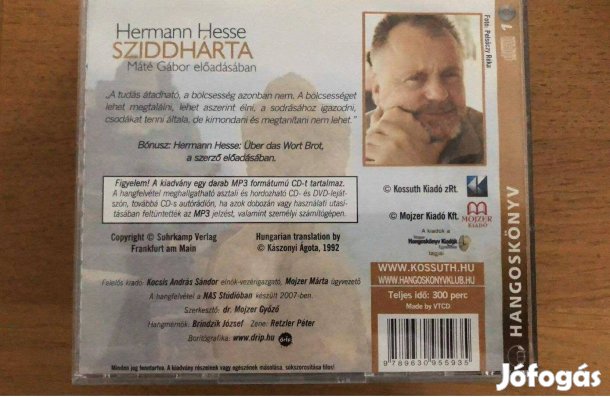 Hermann Hesse: Sziddhárta hangoskönyv (CD)