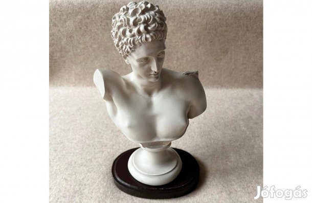 Hermész (Epmhe) görög isten alabástrom mellszobor