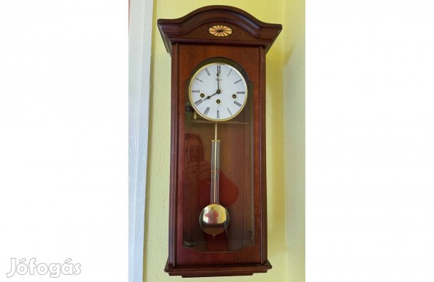 Hermle Oxford diófa falióra - eredeti kulccsal