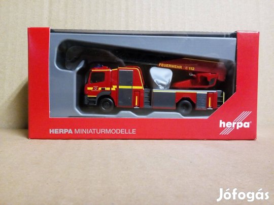 Herpa 095372 Mercedes-Benz Atego létrás tűzoltóautó 1:87