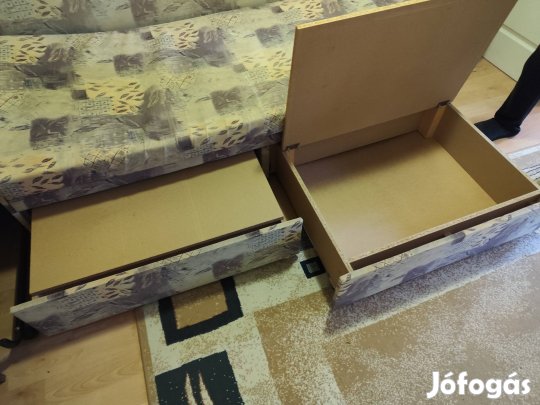 Heverő ágy - 90x200 ágyneműtartóval 2 személyes kihajtható