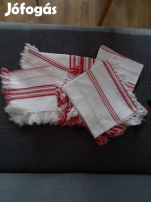 Hevesi Háziipari szőttes terítő garnitúra 5 db