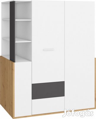 Hey-348 gardróbszekrény polcos