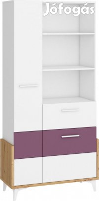 Hey-454 fehér könyvespolc