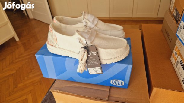 Hey Dude női Wendy Flora Lily White cipő