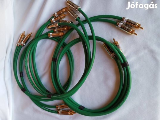 HiFi RCA nagy tisztaságú réz és ezüst kábel Van Damme interconnect