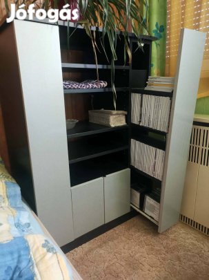 Hi-fi polc dvd és cd kihúzhatós tartóval