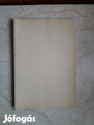 Hiányos A4-es négyzethálós spirálfüzet