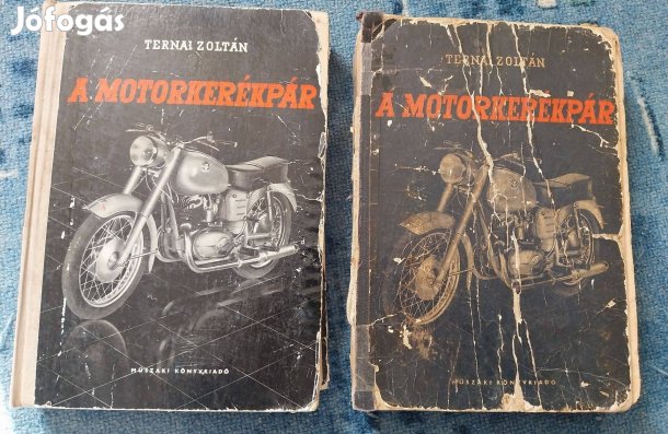 Hiányos Ternai Zoltán A motorkerékpár c. könyvek együtt veterán motor