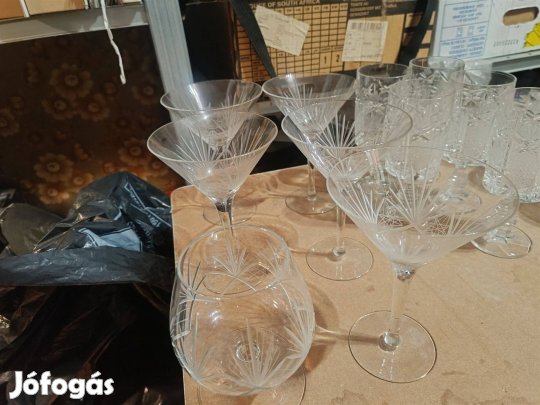 Hiányos üvegpohár készletek (zozizo)