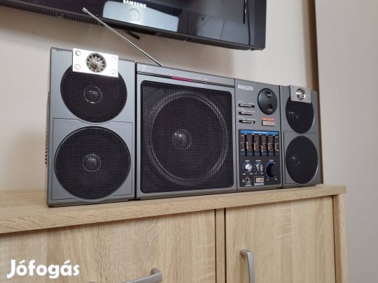 Hibás! Philips D8554 rádió magnó boombox +ajándék 30db kazetta