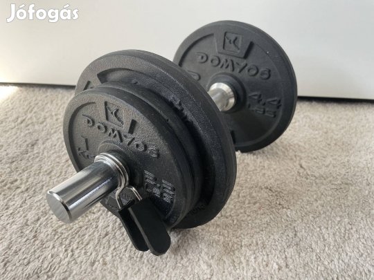 Hibátlan Domyos 10Kg-os súlyzó.