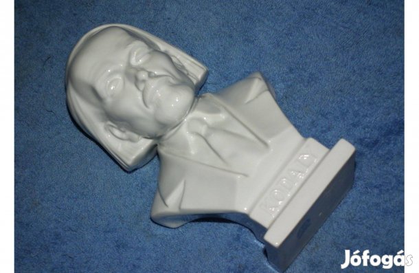 Hibátlan Kodály Zoltán mellszobor Herendi porcelán büszt szobor