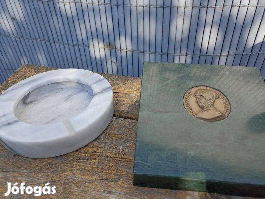 Hibátlan Márvány dísztárgyak hamutartó diszplakett