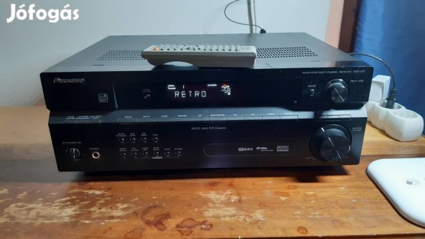 Hibátlan Pioneer Vsx-417-K rádió sztereó házimozi erősítő 5×90W
