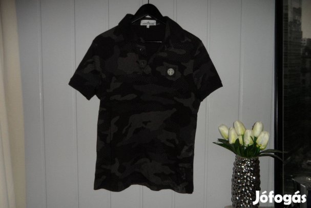 Hibátlan Stone Island galléros pamut póló S méret