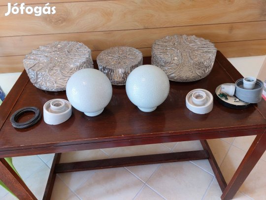 Hibátlan, üveg mennyezeti búrák eladó