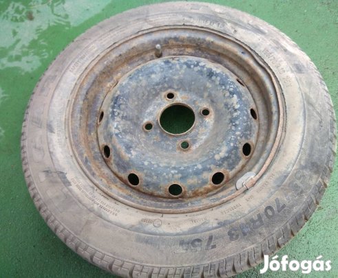 Hibátlan állaptú 155/70 R13 75t teljes értékű pótkerék