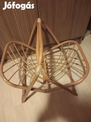 Hibátlan bambusz füles újságtartó össze is csukható 45x50cm