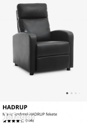 Hibátlan dönthető,lábtartós masszázsfotel
