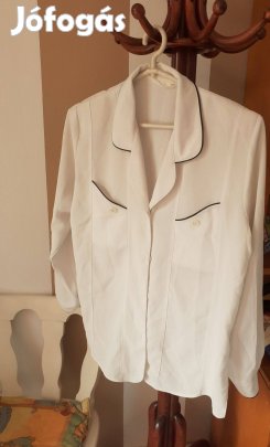 Hibátlan fehér muszlin női blúz pl felszolgálóknak