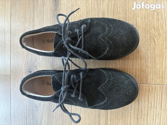 Hibátlan hasított bőr, lány oxford cipő,34