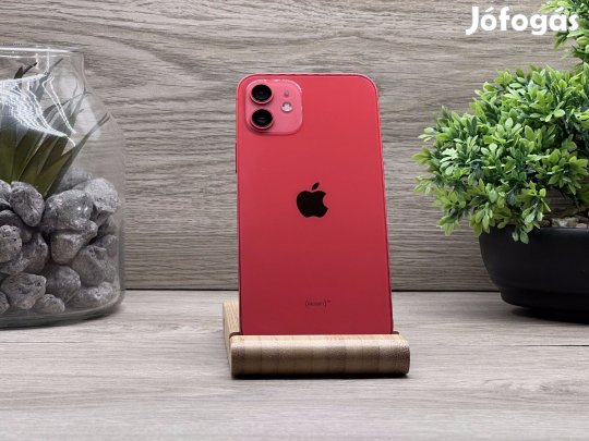 Hibátlan iPhone 12 Red 128GB 2 ÉV Garanciával Számlával 100% Akku